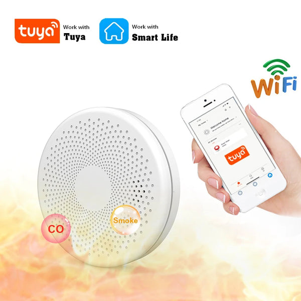 2 in 1 Version WiFi Smart Co & Smoke Detector