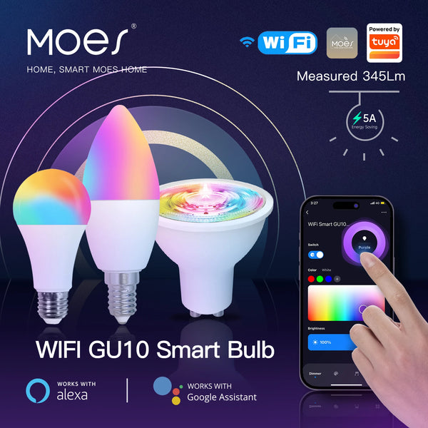LED Light Bulb Alexa Google Voice Control