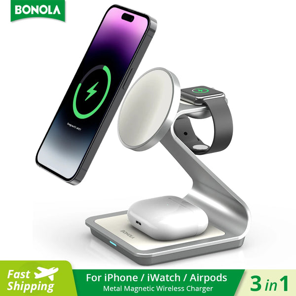 Magnetic 3 in 1 Wireless Charger