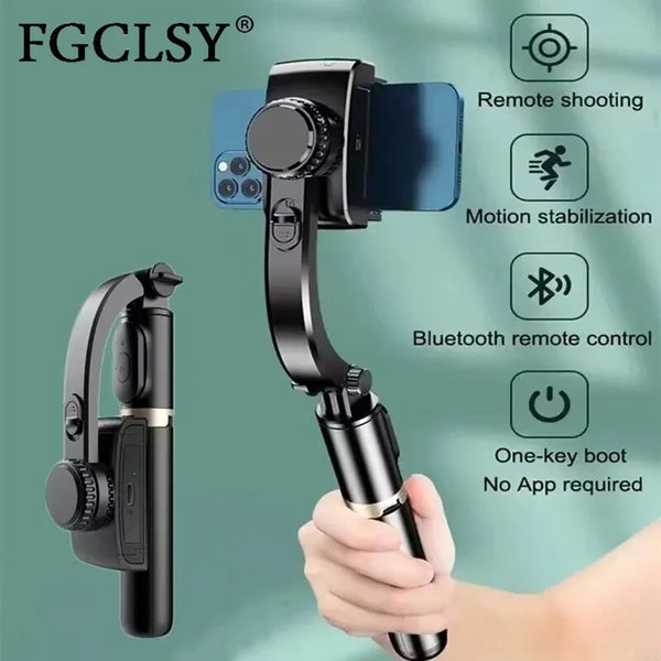 AI Video Stabilizer Bluetooth selfie stick
